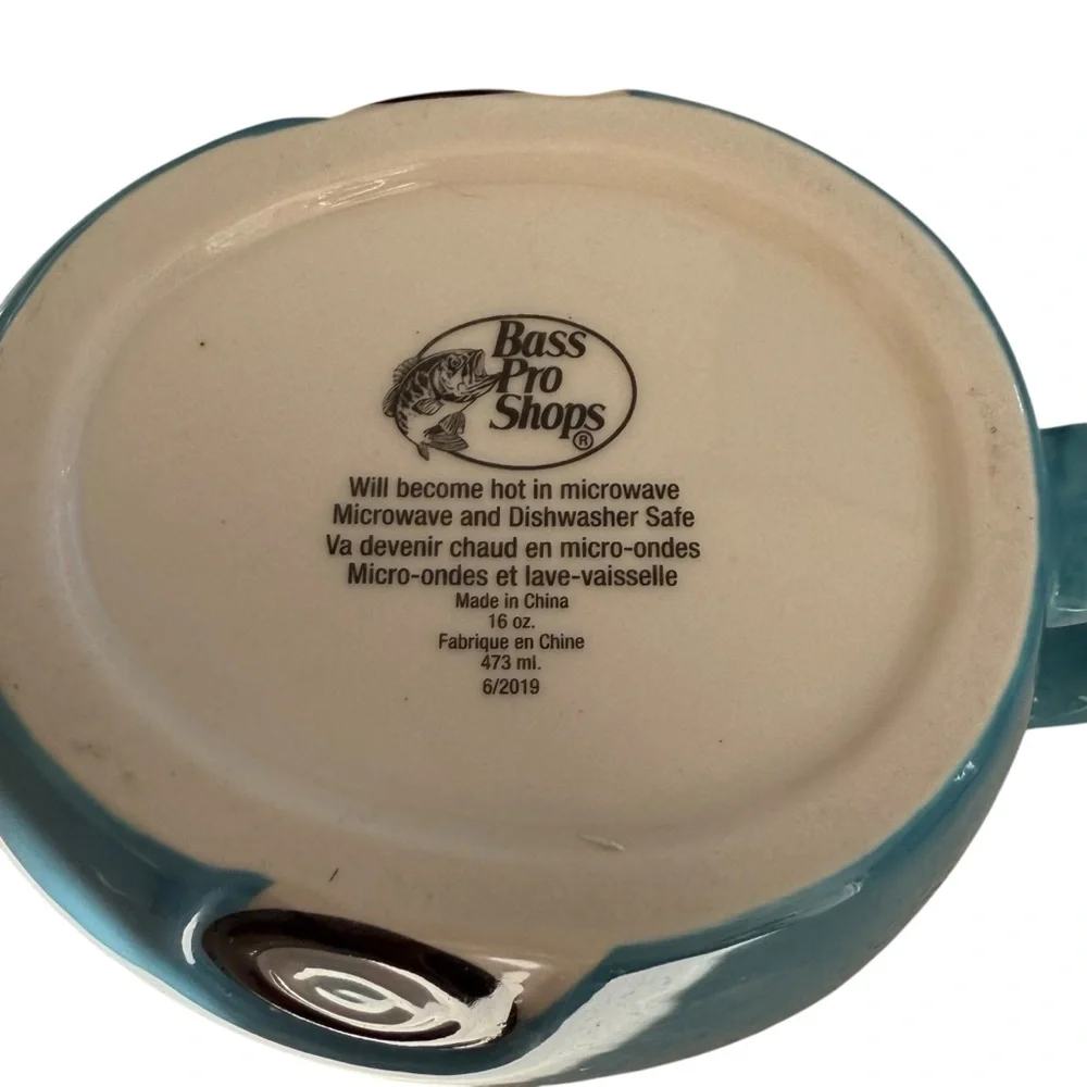 BASS PRO SHOPS HAPPY CAMPER CERAMIC MUG – 16 OZ CAMPER VAN DESIGN